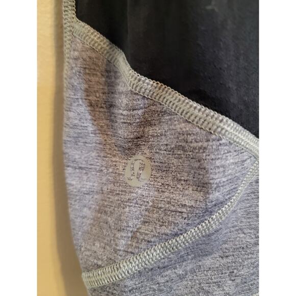 Lululemon Women's Pace Rival Cropped Mesh Leggings Pull on Heathered Gray Size 8 - Picture 3 of 5
